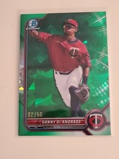 2022 Bowman Chrome Draft Sapphire Danny De Andrade /50 Green Refractor #BDC-107!