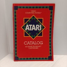 Atari 2600 Booklet Catalog 49 Game Program Cartridges Space Station