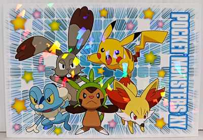 Chespin Fennekin Froakie Pikachu The Movie XY Pokemon Card Pocket