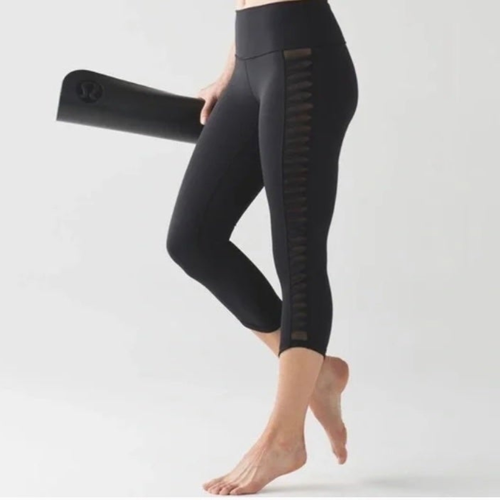 Ensemble Sport 2 Pièces Mesh Avec Zip - Débardeur Et Legging Bleu, Taille L