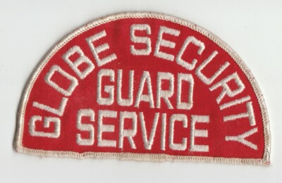 USED Collectible Vintage GLOBE SECURITY Guard Service PATCH Shoulder or ...