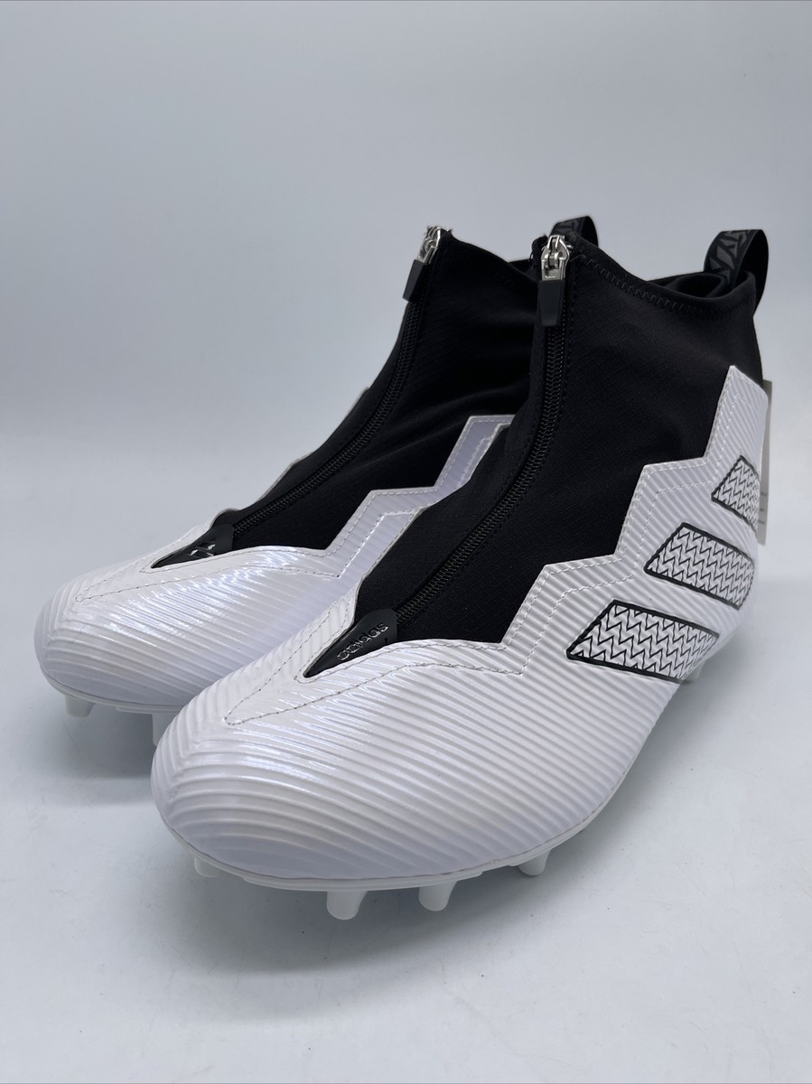 Adidas Nasty Fly 2E Team White Black Football Cleats GX1781 Men's