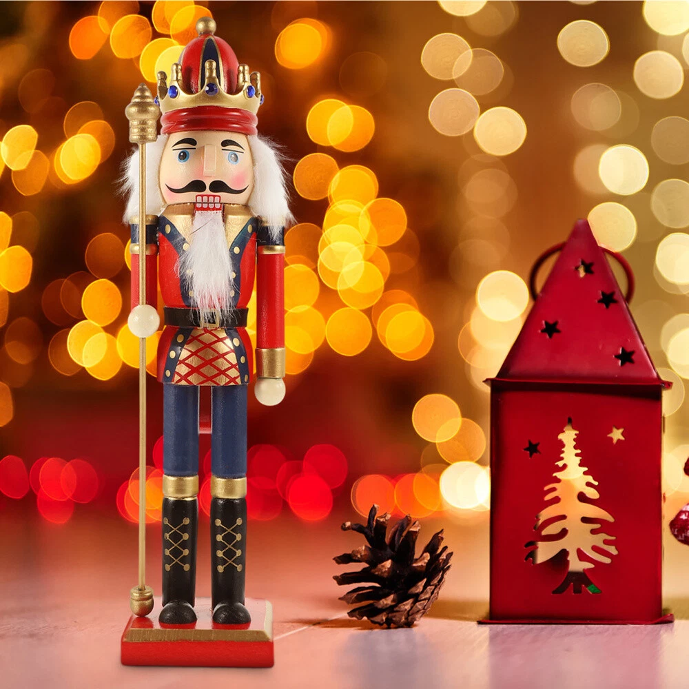 Nutcracker Doll Wood Christmas Figurine Xmas Figurines Wooden Soldiers