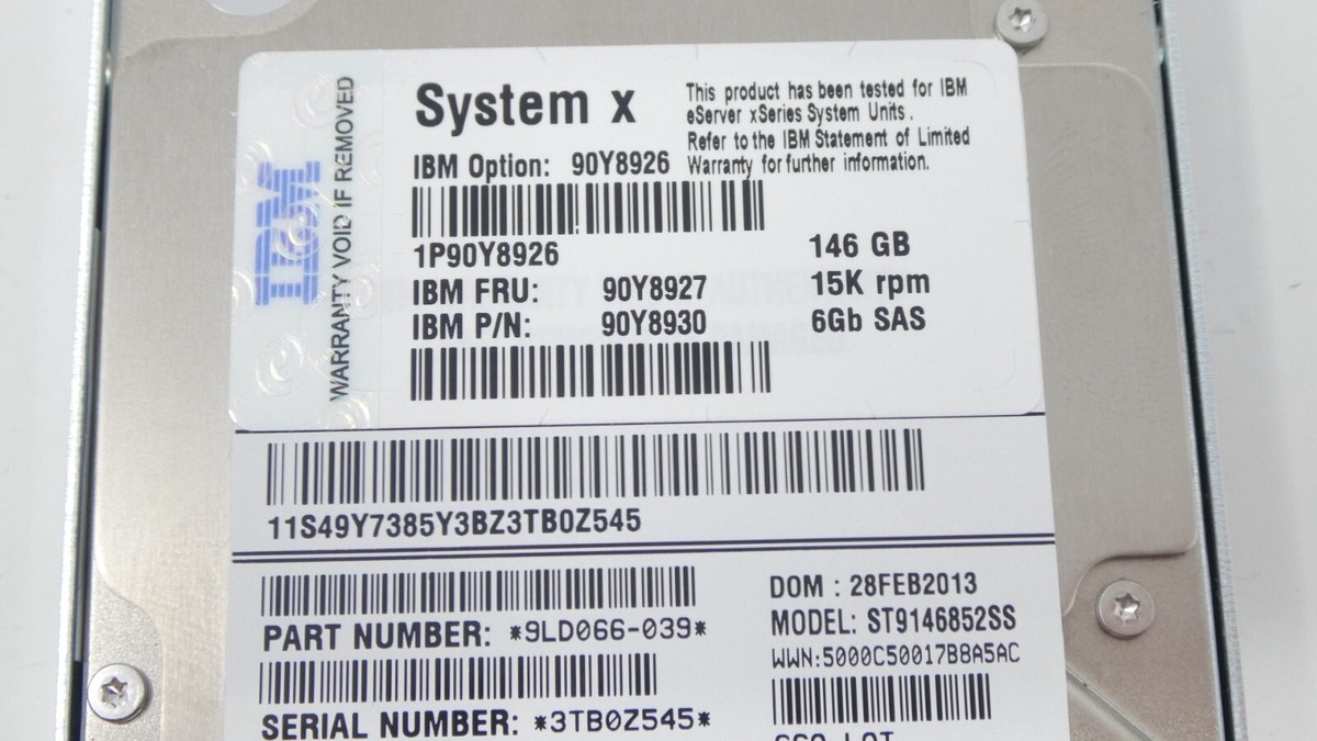 IBM 146GB Internal 15000RPM 2.5