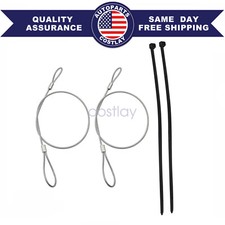 2pcs Emergency Hood Release Cable Kit For Corvette C4 1984-1995 1996