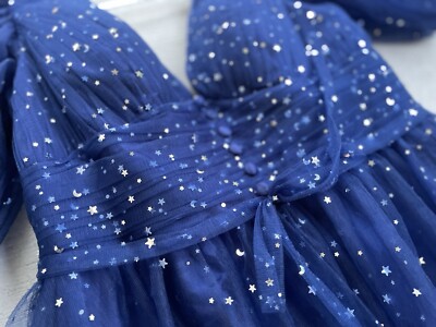 cobalt blue puff sleeve dress UMGEE Cobalt Blue Embroidered Puff Sleeve Babydoll Mini Dress  Beach Rose  Co