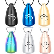 Cremation Pendant Small Urns For Ashes Keepsake Necklace Memorial Jewelry