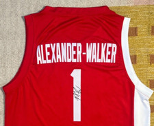 Nickel Alexander-Walker Signed Autograph Canada FIBA World Cup Jersey NBA