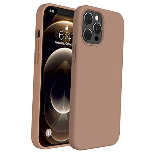 Compatible with Case, [Soft Anti-Scratch iPhone 12 Pro Max Chocolate