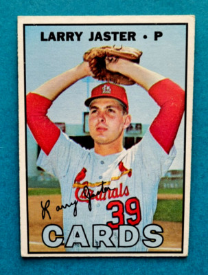 1967 Topps #356 Larry Jaster St. Louis Cardinals Baseball Card VG