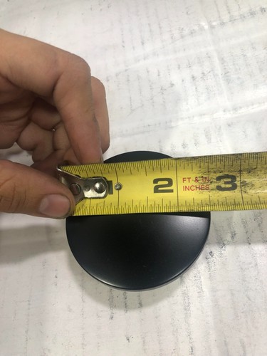 2 1/2 INCHES 63.5MM CENTER CAP MATTE BLACK WHEEL CAP P/N: CAP7038-U4B - Picture 5 of 7