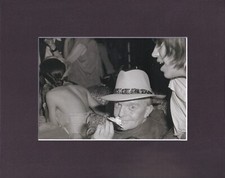 8X10 Matted Print Picture Andy Warhol: Truman Capote & Mick Jagger, 1979