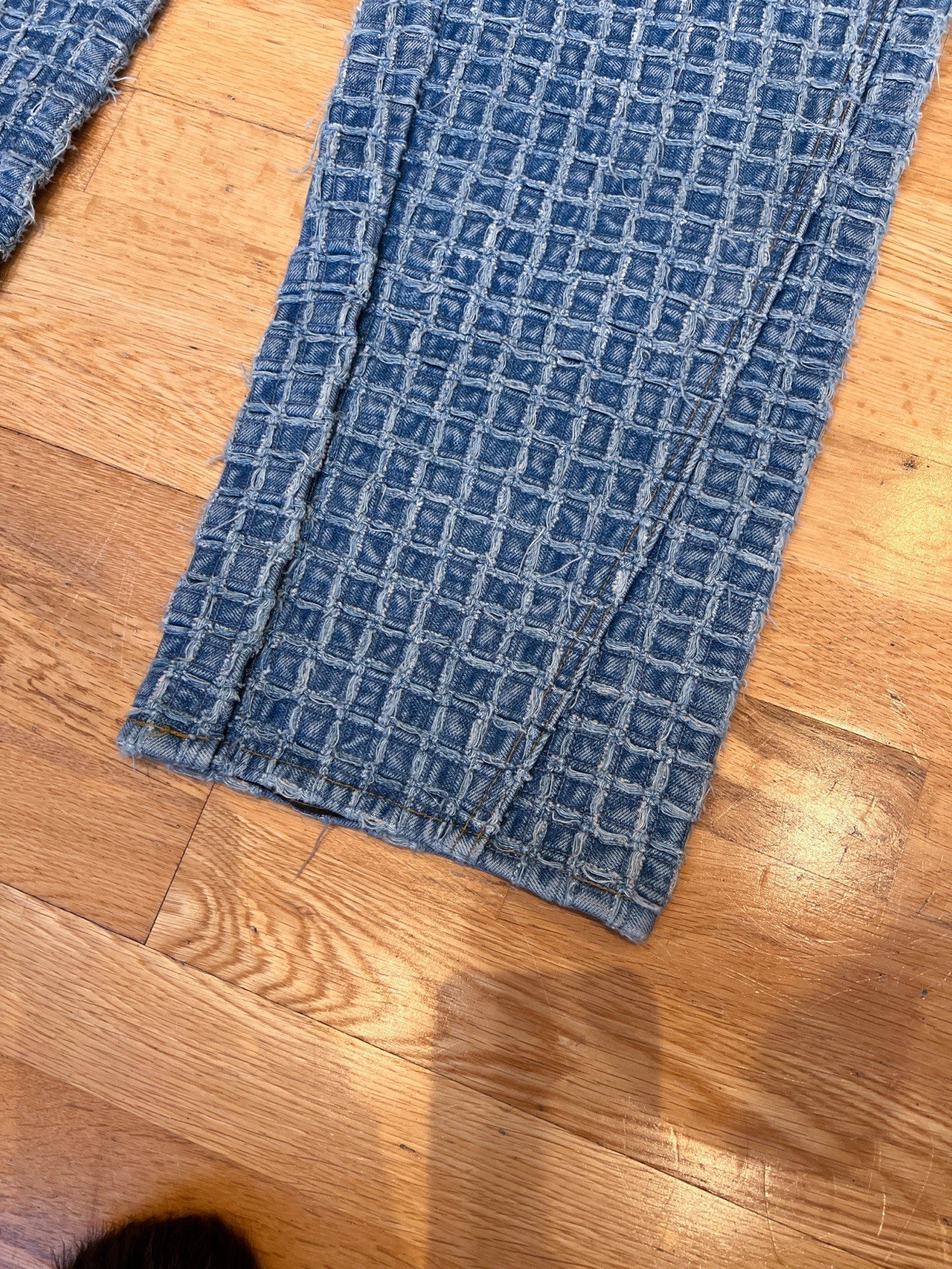 Paris Laundry Sashiko Textured Embroidered Jeans … - image 2