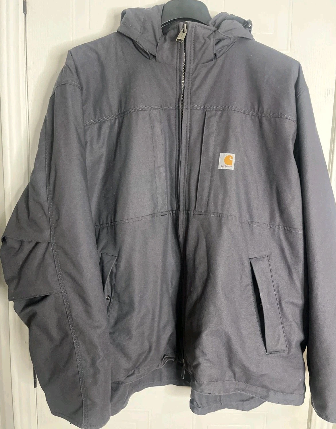 Carhartt Full Swing Loose Fit Jacket Men's 3XL Gray OJ2207-M Insulated Hood