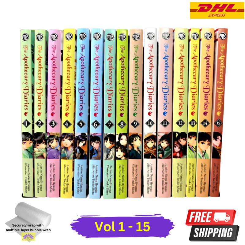 The Apothecary Diaries Light Novel English Version Volume 1-15  (FULL SET)
