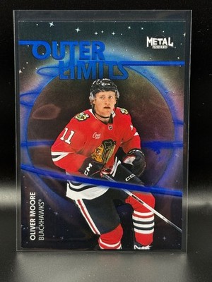 2025-26 SkyBox Metal Universe #OL-88 Oliver Moore Outer Limits Blue #/199