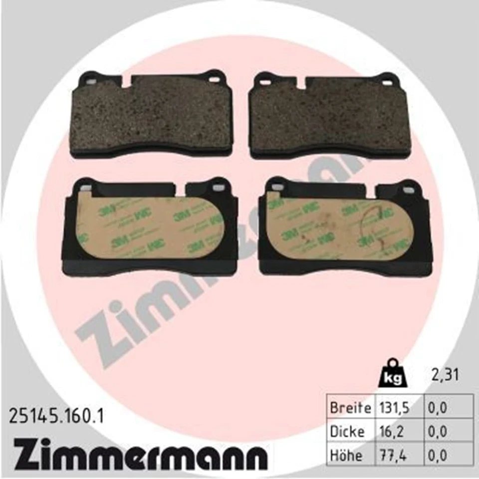 Plaquettes De Frein ZIMMERMANN Avant Pour AUDI A3 TT CUPRA ATECA FORMENTOR L - Photo 1/1