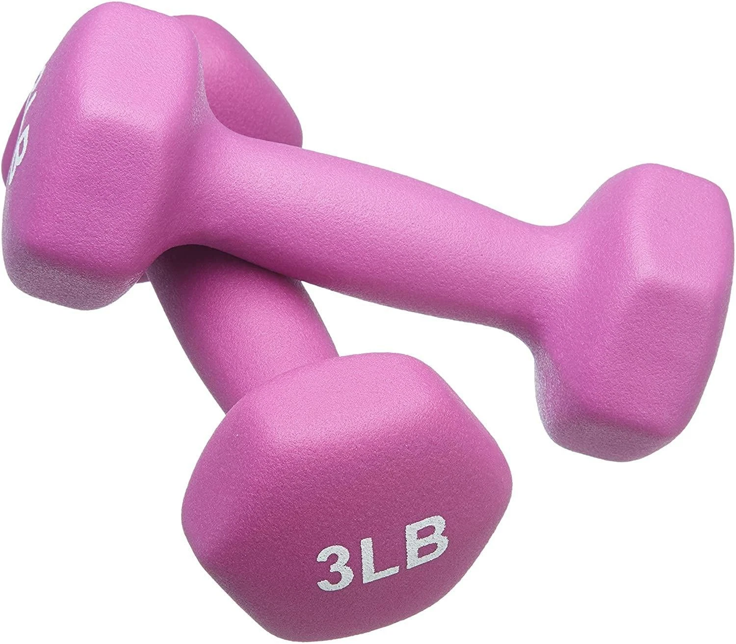 Neoprene Dumbbell Hand Weights, Sets of 2 with Multiple Weight Options, Hexag...