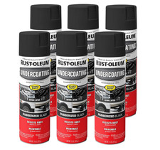 Rust-oleum 248657-6pk Rubberized Undercoating Spray 15 Oz Black 6 Pack Rust-oleum 248657-6pk Rubberized Undercoating Spray 15 Oz Black 6 Pack