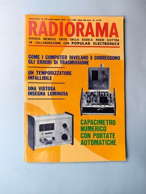 RADIORAMA 7/8 Juli 1979 Kapazimeter Numerischer Verstärker SANSUI AU-717