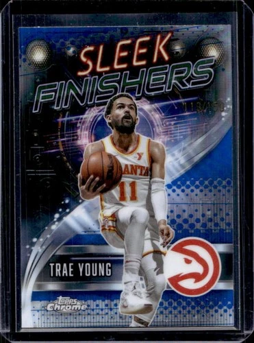 2025 Topps Chrome Trae Young Refractors Blue (RAW)