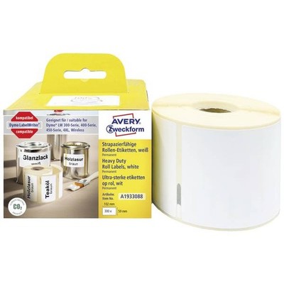 Avery-Zweckform A1933088 Label Roll 102 x 59mm White Film 1pc