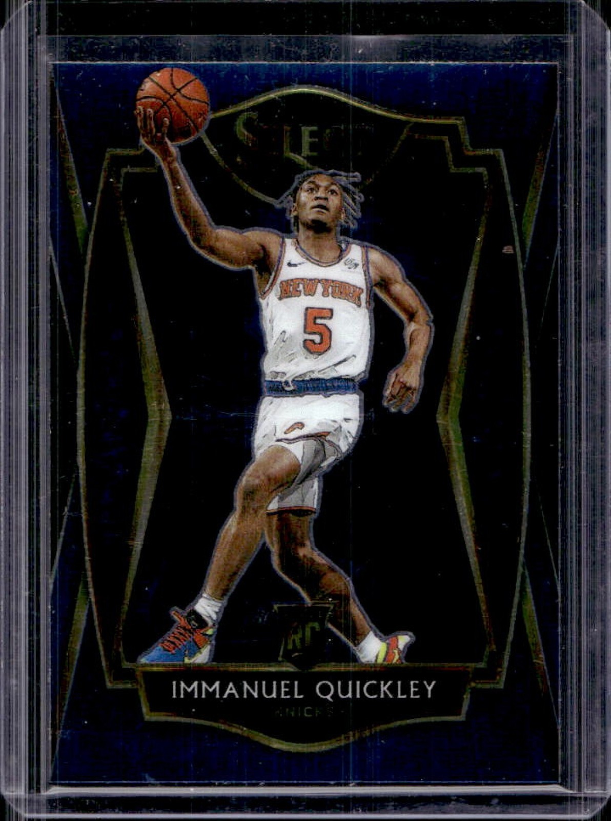 2020-21 Select Immanuel Quickley Blue RC Premier Level #172 Knicks