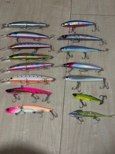 Minnow plugs, set of 15, including Set Upper, Big Backer, etc. Set or