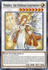 Yugioh! Mega Tins 2025 1x PScR Minerva, the Athenian Lightsworn