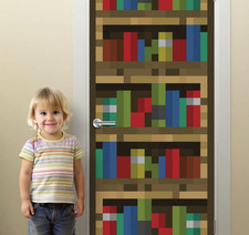 Pixel Mural, Adesivo Videogioco, Decorazione Bambini Pixelizzata, 1 Pezzo, Laminato