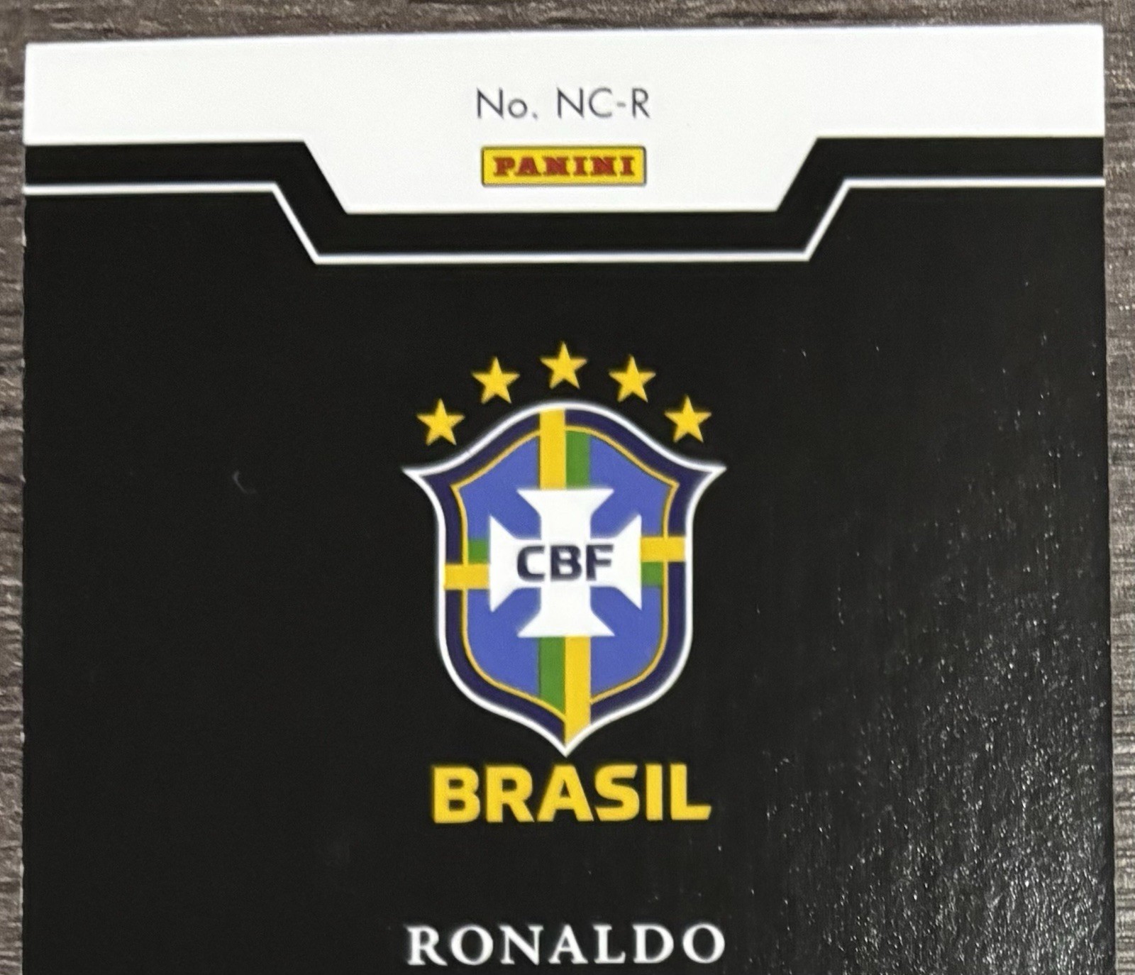 Ronaldo 2025-26 Panini Noir Road To FIFA World Cup SP Gold Auto /10 Brazil view 7