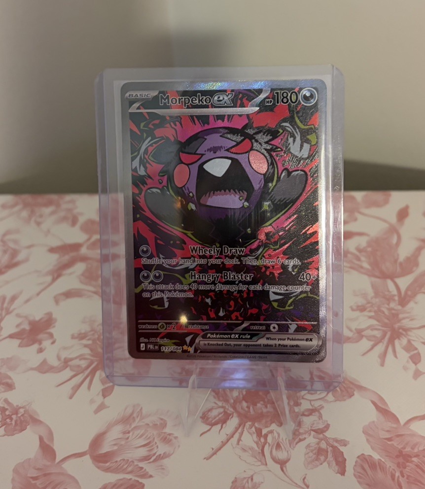 Pokemon Pitch Black Morpeko EX 117 Full Art Holo