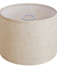 Beige Linen Drum Lamp Shade 8.5'' Top X 8.5'' Bottom X 8'' High