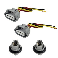 2Pcs Front Turn Signal Light Connector Socket  Plug Harness Fit for Toyota 4...