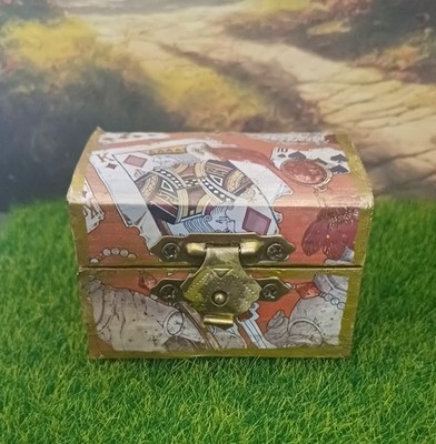  Truhe Deckenkiste Spielzeugkiste im Maßstab 12 handgefertigt UK
