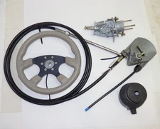 TeleFlex Rotary Helm + Steering Wheel + SH915 Tilt Mechanism + SSC6215 Cable 15'