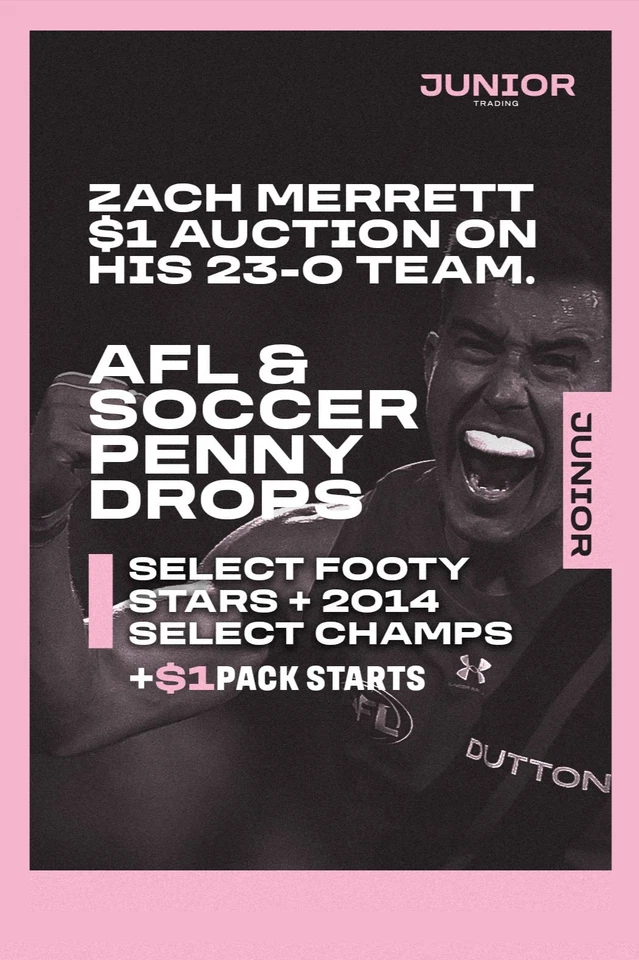 Zach Merret is LIVE! $1 Auction on Zach's 23-0 Team!