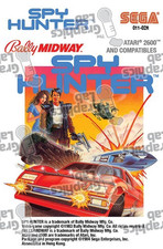 Replacement Game Cartridge Label - Spy Hunter for Atari 2600