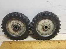 Pair Of Slik Toy Tractor Rubber Rear Tires Replacement Part
