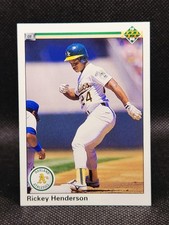 Rickey Henderson 1990 Upper Deck Baseball Pack Fresh - Athletics