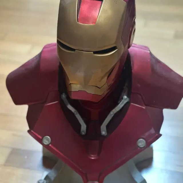 Iron Man Bust Figurine & Mask Prop - Collectible, Lightly Used