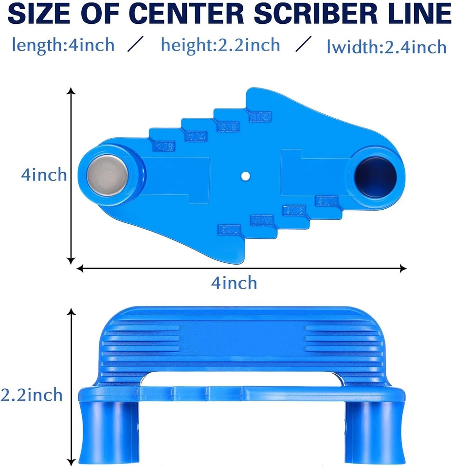 Herramienta buscador central Frienda 4 piezas 4 unidades (paquete de 1), negro, azul, gris Foto 2 de 4