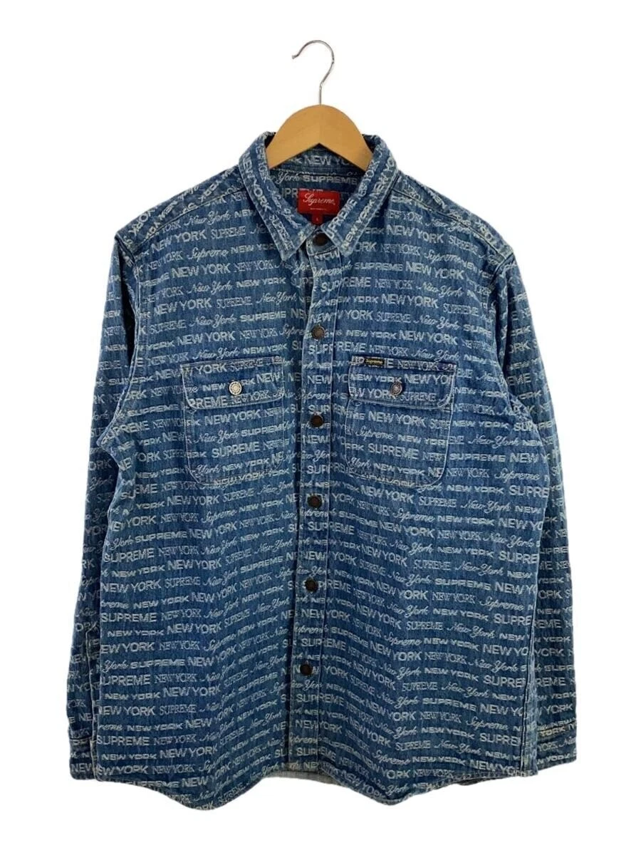 Veste en jean Supreme Denim L motif indigo all over 22FW occasion