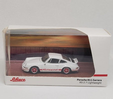 Porsche 911 Carrera RS 2.7 Lightweight White/Red Schuco 1/64 #T64S-023-WR