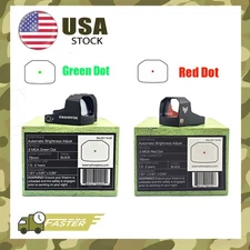 Swampfox Sentinel 1x16 Micro 3 MOA Red/Green Dot Sight-Auto Brightness For RMSc