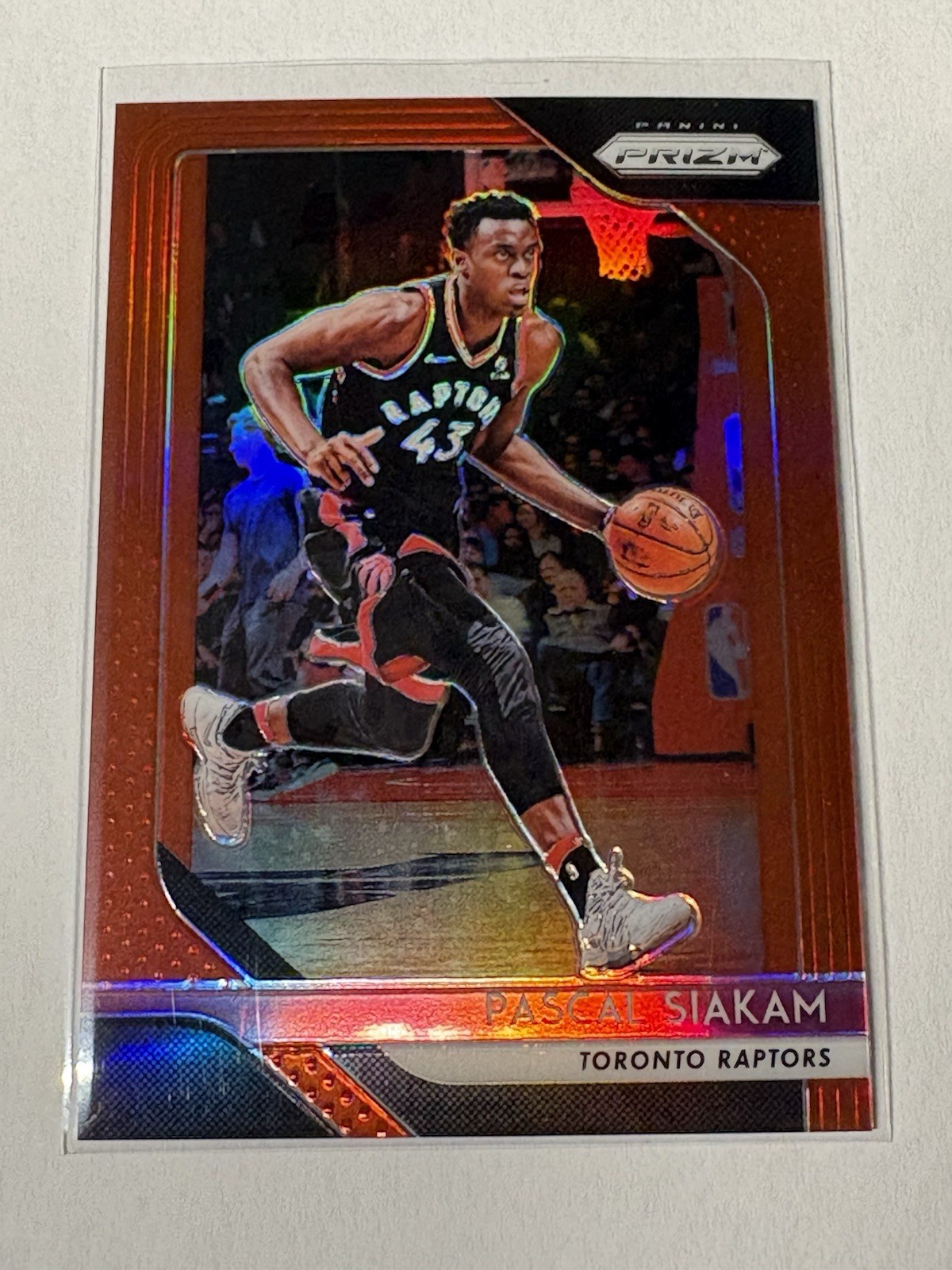 2018–19 Panini Prizm Red #83 Pascal Siakam /299 Toronto Raptors Color Match