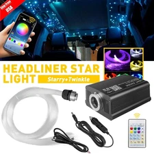 500pc For Car Headliner Star Light Kit Roof Twinkle Ceiling Lights Fiber Optic