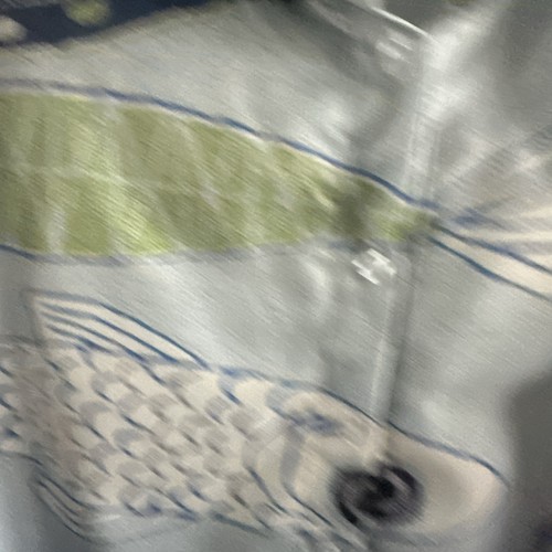 Camicetta Temu 1/2 bottoni disegno pesce 2x nuova senza etichette - Foto 5 di 9