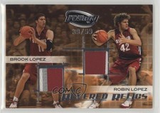 2009 Press Pass Fusion Revered Relics Silver 39/99 Brook Lopez Robin 2h4