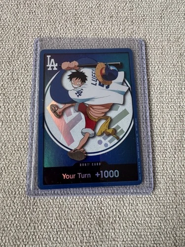 Los Angeles Dodgers One Piece Luffy Promo NEW with Top Loader 7/2/26